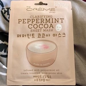 The crème shop clarifying peppermint cocoa sheet mask